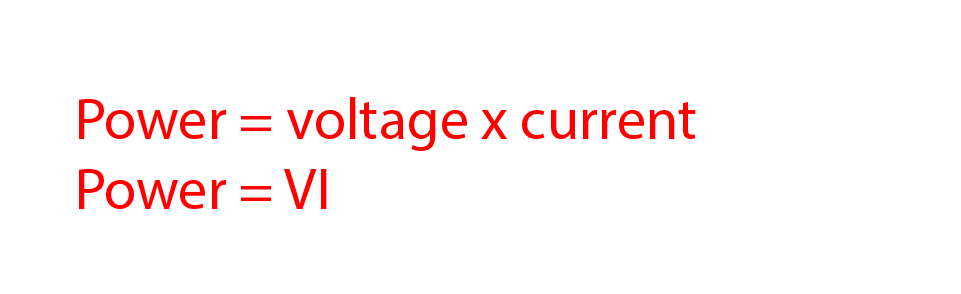 To calculate electrical power you need to measure voltage multiplied by current